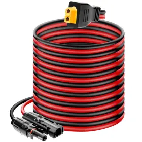 Xt60 Ansoufien 658359674214 Solar Panel Connector To Cable 20ft 10awg Charg