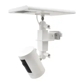 Ae-174wt Aobelieve 2-in-1 Gutter Mount For Ring Solar Panel Stick Up Cam Battery And Spotlight