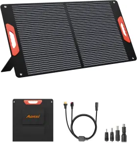 120wax Aonxi 120w Portable Solar Panels For Power Station 120 Watt Etfe Monocrystalline Fold