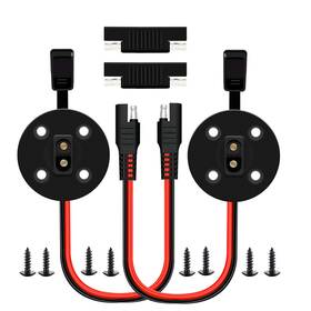 Apoi 729257022534 Sae Solar Power Socket Sidewall Port 2 Pack 12awg Cable Weatherproof Q