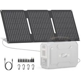 Apowking 662987374606 Portable Solar Panels 30w Foldable Panel Charger For Power Sta