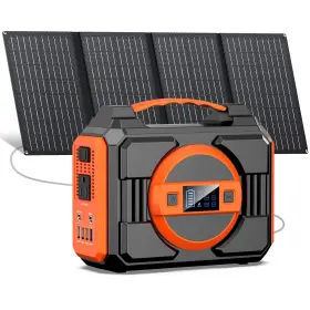 300w Apowking 662987374767 Solar Powered Generator Rated Portable Power Station Wi