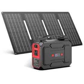 Apowking 762765726785 146wh Portable Power Bank With Ac Outlet And 40w Foldable Solar Panel