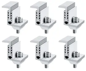 Arilaca 734730760339 Solar Panel Clamps Mounting Rails For Pv Har