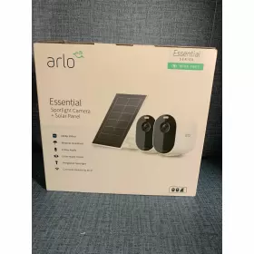 Arlo 193108142748 Essential 2 Spotlight Cameras Weather Resistant Solar Panel - Open Box