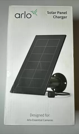 Vma360010000s Arlo New And Sealed Essential Solar Panel Charger - Vma3600b Black