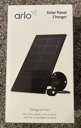 Arlo Vwa5600b-20000s New Solar Panel Charger Ultra 2 Pro 3 Floodlight 4 Cameras