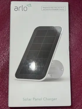 Wma5600-10000s Arlo Solar Panel Charger For Ultra And Pro 3/4 Floodlight Cameras - White