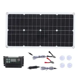 Asixxsix4t286key75 Asixxsix Solar Panel Kit 250w 12/24v Monocrystalline Starter With 10a