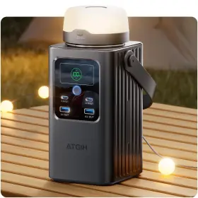 Pd-a100f Atgih Camping Portable Power Station 198.4wh 62000mah Top Safety 100w Fast Cha