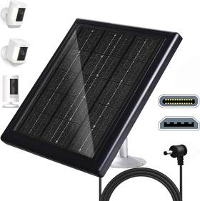 Atxxscd At01-bw1 Ring Camera Solar Panel 5v 5w Outdoor Battery Charger For Spotlight C