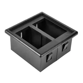 Autoec 711463112222 Rocker Switch Panel Holder Housing Kit - Black Plastic Pack Of 2