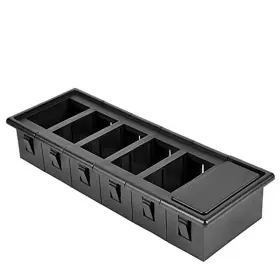 Autoec 711463112253 Rocker Switch Panel Holder Housing Kit - Black Plastic Pack Of 6