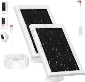 Awwndd 445008949976 Solar Panel For Ring Camera 2nd Generation 2 Pack 5w With 10ft/3m