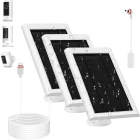 Awwndd 445048940971 3 Pack Solar Panel For Ring Camera 2nd Generation Dustproof Waterproof 5w