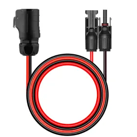 Ayecehi 727536771210 10awg 2 Pin Power Industrial Circular Connector To Solar Cable Adapter For