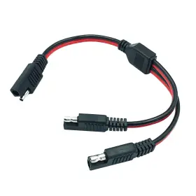 Ayecehi 746362902759 Sae Connector Dc Power Automotive Adapter Cable Y Splitter 1 To 2 Extens