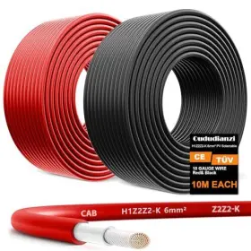 H1z2z2-k Baiwoda Sea093 2x30 Feet Solar Panel Wire 10awg Tinned Copper