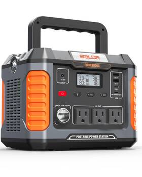 Baldr Pioneer500 Portable Power Station 500w Output 288wh Capacity Ac Outlet Usb Ports So