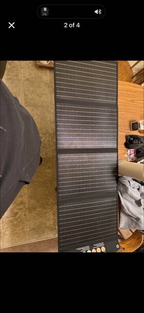 Baldr Tsp-120f Pioneer 120w Foldable Portable Monocrystalline Solar Panel For Camping Rv