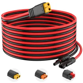 Solar-xt60 Baluoqi 10awg Solar Connector To Xt60 Adapter Extension Cable 15ft For Panelstt