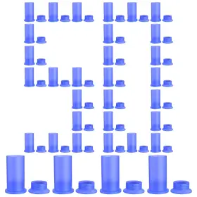 Connector-cap-50pairs-blue Bateria Power 50 Pairs Solar Connector Caps Obvious Color Panel Connectors End