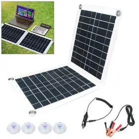 Bbfyoungus 420012364165 60w Folding Solar Panel Module Rv/car/boat Battery Recharge Power Bank 18v/12v