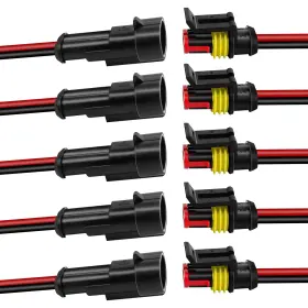 Bfxm-cewc-02 Bfxm 5pcs Car Waterproof Electrical Connector 2 Pin 16 Awg Wire Wate Bfxm-cewc-02 Bfxm 5pcs Car Waterproof Electrical Connector 2 Pin 16 Awg Wire Wate