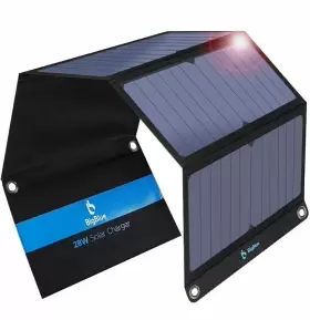 Bigblue 696536945054 Upgraded 3 Usb Ports 28w Solar Charger5v/4.8a Max Portable Sunpower
