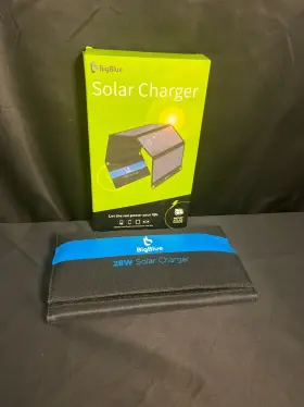 B401d Bigblue Black 28w Usb Waterproof Portable Solar Panel Charger Kit