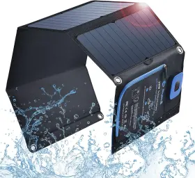 B401e-us Bigblue Solar Panels Charger With Digital Ammeter 28w Sunpower Camping Pa