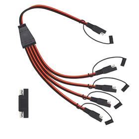 Billion Wealth 699903509446 12 Awg Sae Connector Splitter 2ft Y 1 To 4 Extension Cable Brass
