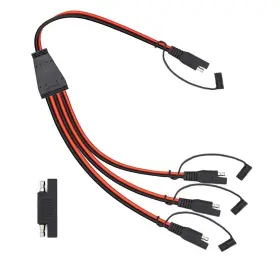 Billion Wealth 699944366039 2feet / 65cm 14awg Sae Connector Y Splitter 1 To 3 Extension Cable Compatible Wi