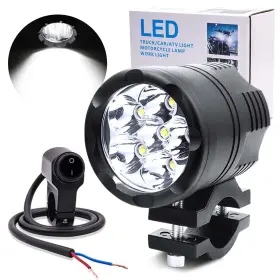 Ql-u21-6zhu-fskg-1 Biqing 1pc Motorcycle Led Driving Lights 6leds Fog Spotlights Univ