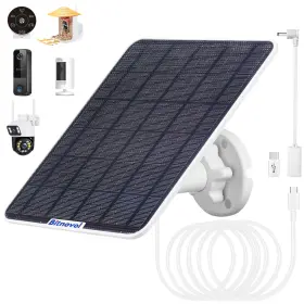 Dc-8w-t6-sp Bitnovol 8w Solar Panel For Bird Feeder Camera - Usb C Panels Charger Compatible