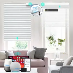 Fc2310 Blankendon Updated Solar Powered Rechargeable Motorized Smart Blinds Free Panel R
