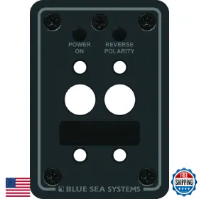 B000mmh2hu Blue Sea Systems 8173 A-series Double Blank Mounting Panel