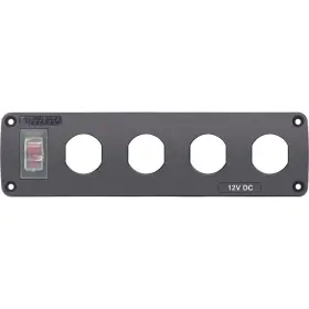 B07pp1v789 Blue Sea Systems 4369 Water-resistant Accessory Panel 4 Blank Sockets Grey