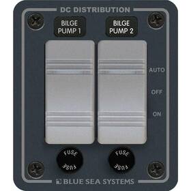 Blue Sea Systems B09xtgjvhd 8664 Contura Water-resistant Dc Panel - Bilge Pump Control 2 P