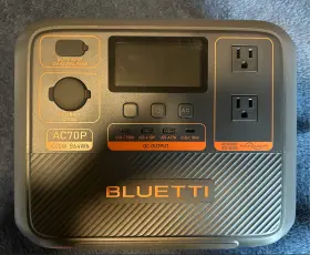 1000w Bluetti Ac70p Portable Power Station 1000w/864wh Multiple Charging Options Black