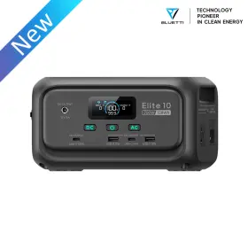 P-el10-us-gy-bl-010 Bluetti Elite 10 200w 128wh Portable Mini Power Station For Road Trip Outdoors