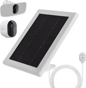 Bobuy 313027787763 Arlo Solar Panel 5v Camera Charger For Pro 3/arlo Ultra 2/arlo Ultra/