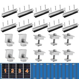 Boldascent Gys-gf20cm-10 Bracket Kit 10 Pcs 200mm Aluminium Mounting Rail