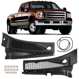 Bomling 7c3z-25022a69-aa Windshield Wiper Cowl Panel Cover Kit For Ford F-250 F-350 Super Duty 2007-20