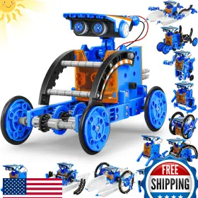 B0c61y6jyn Bottleboom Stem 13-in-1 Solar Power Robot Toy Kit For Kids 8 - Educational Science Diy