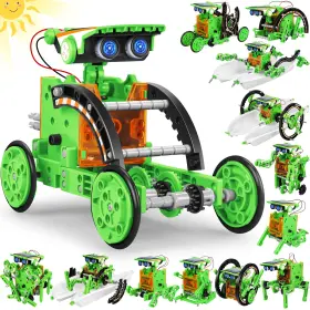 B0crqblm2z Bottleboom Stem 13-in-1 Solar Robot Kit For Kids 8-12 Educational Renewable Energy Toy