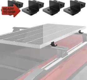 Bougerv 313093850873 Solar Panel Mounting Kit - Fits Auto Cross Bars With T-track Secure 10