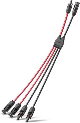 Bougerv 445038371372 Solar Parallel Connectors For 2 Panels To 4 Y Branch 10awg Adap