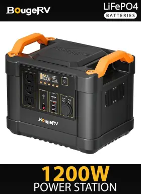 1120wh Bougerv 664404434368 Fort 1000 1200w 2000w Peak Lifepo4 Portable Power Station Solar