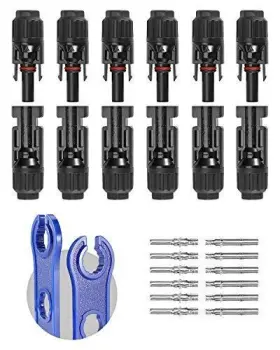 Bougerv 720562896315 12 Piezas De Conectores Solares Con Llaves Para Cables Paneles Solares.neuvo